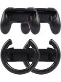 OPG Grip & Wheel Set for Nintendo Switch – Black (No Controllers)