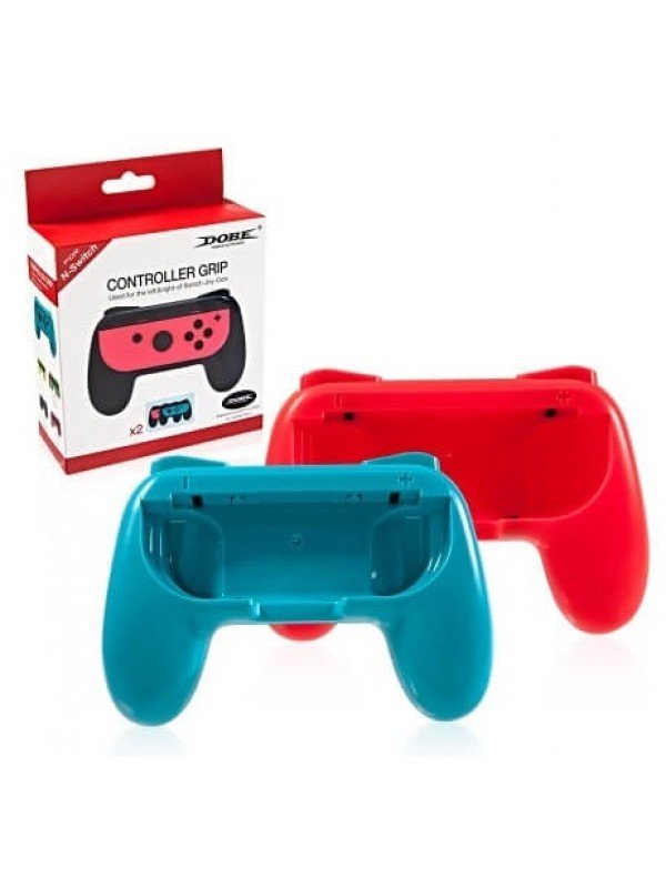 Controller Grip Set for Nintendo Switch Joy-Con – Red & Blue