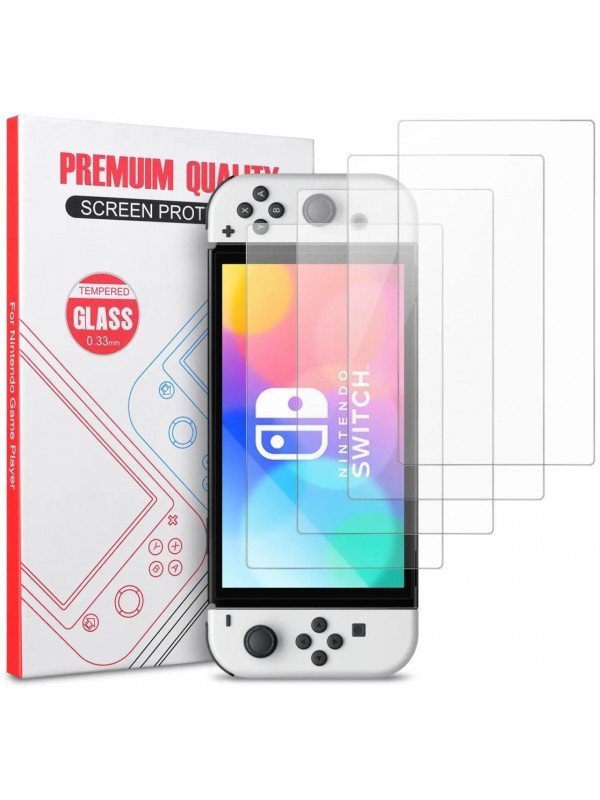 OEM Tempered Glass Screen Protector for Nintendo Switch OLED – 2-Pack (Clear)